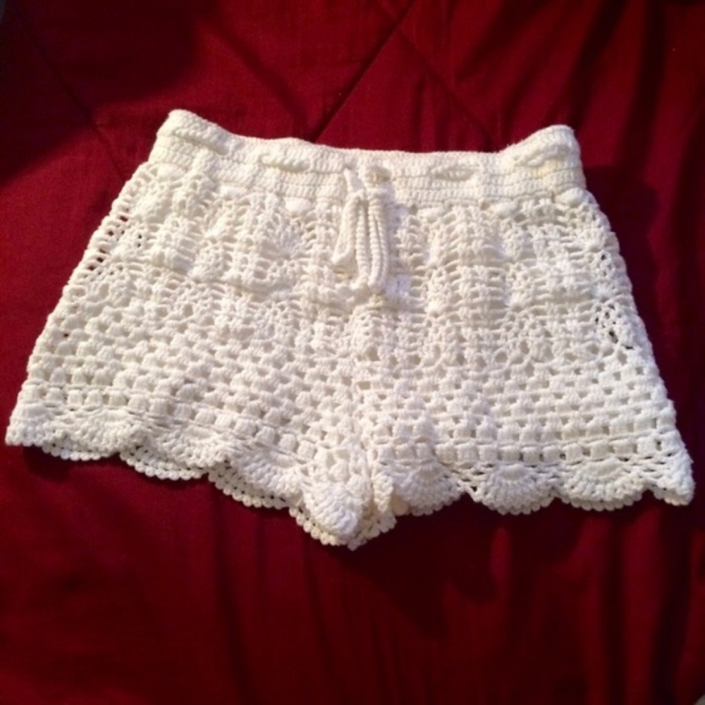 LA Hearts Crochet Shorts